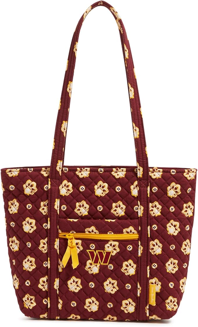 Vera Bradley Women's Cotton NFL Small Vera Tote Bag (Multiple Teams Available)