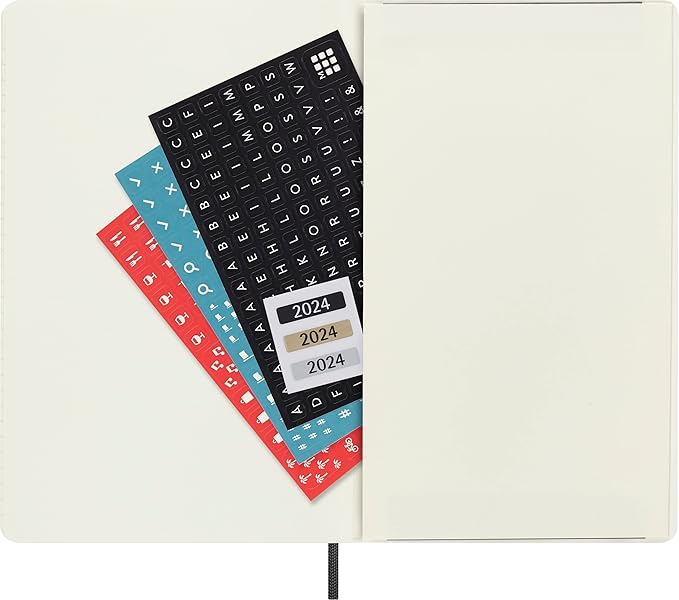 Moleskine Classic 18 Month 2023-2024 Daily Planner, Soft Cover, Large (5" x 8.25"), Black