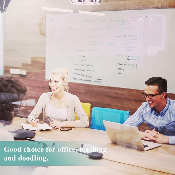 Magnetic Dry Erase Whiteboard Paper, 30" x 40" Self Adhesive Whiteboard for Wall, Easy to Write and Clean Dry Erase Board for Kids, Office, Home, with Marker, Magnetic Eraser and Magnets