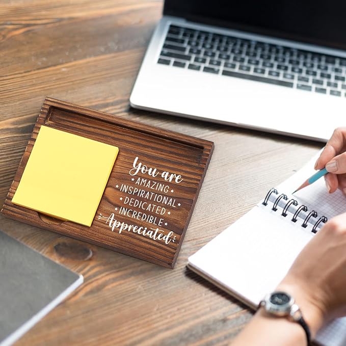 Team Appreciation Gifts for Employees, You Are Incredibly Appreciated Gifts Desk Self-Stick Note Pad Holders, Thank You Gift for Staff Friends Team Healthcare Worker Coworker Sticky Notes Holder TZP10