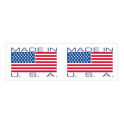 Aviditi Tape Logic 2 Inch x 110 Yard 2.2 Mil Red/White/Blue, Heavy Duty Packing Tape, "Made in USA" 6 Pack, Perfect for Packing, Shipping, Moving, Home and Office