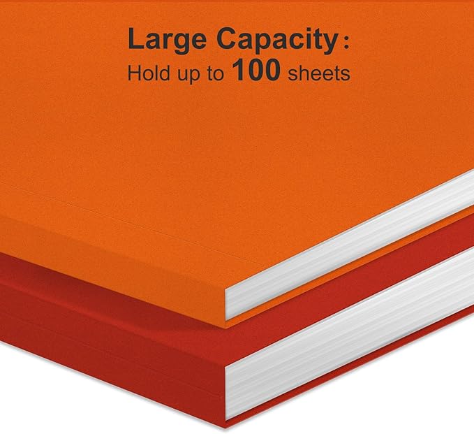 ViVin File Folders, Fits 8.5 x 11 Letter Size Paper, 1/3-Cut Tabs, 240 Pack Manilla Colored File Folders, Perfect for Home, Office, and School Documents File Paper(Multicolored)