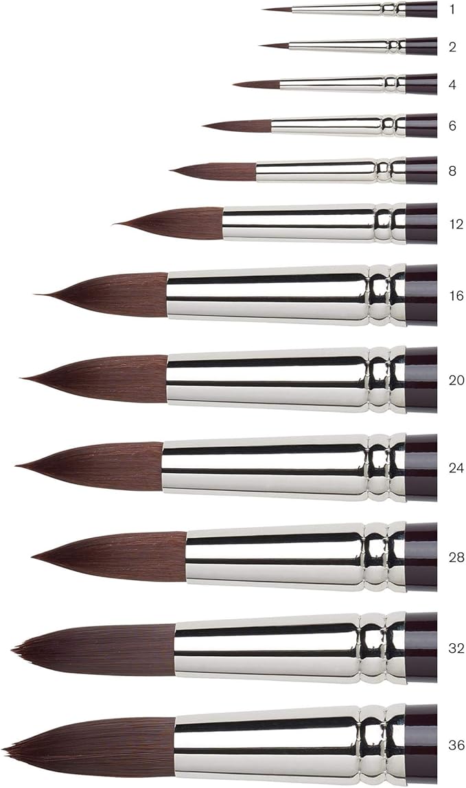Winsor & Newton Galeria Round Long Handle Brush, Size 2