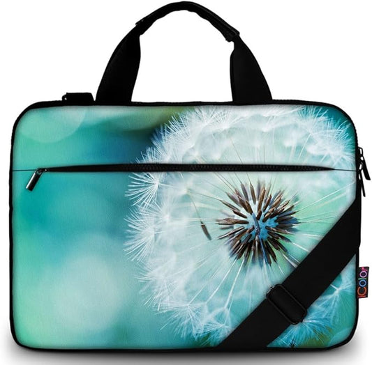icolor 15" Laptop Shoulder Bag Sleeve Holder,14.2" 15.4 inch Computer Tablet Canvas Handbag Case Notebook Messenger Briefcase