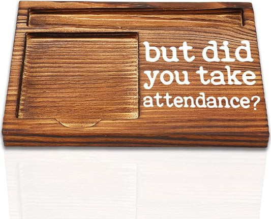 Humor Office Work Gift for Secretary Coworker, But Did You Take Attendance? Funny Sarcastic Office Gifts for Secretary Teacher Assistant HR Coach Reminder Self-Stick Note Pad Holders-DW59
