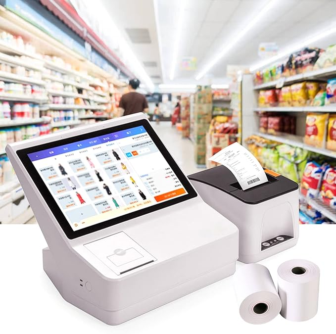 Immuson 2 1/4 x 50 Thermal Paper Receipt Rolls 2.25 x 50 ft Receipt Paper POS Cash Register Fits Credit Card Terminals Verifone (50 Rolls)