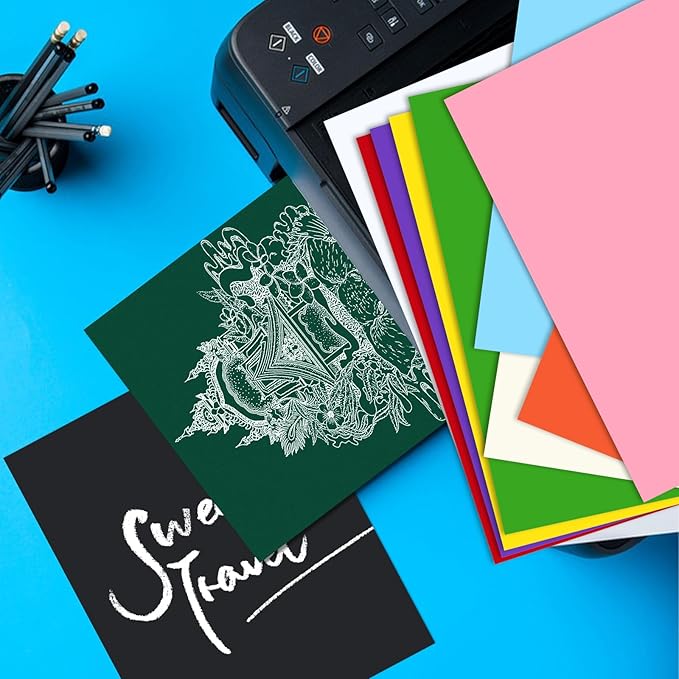 Cardstock 8.5" x 11 ",Cardstock Paper 85 lb/230 gsm,Dark Green Card Stock for Printer,Drawing,Gift tags,Invitations, Cards etc (Dark green, 30 Sheets)