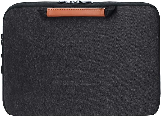 iCozzier 13-13.3 Inch Handle Electronic Accessories Strap Laptop Sleeve Case Bag Protective Bag for 13" MacBook Air/MacBook Pro/Pro Retina Cover-Black