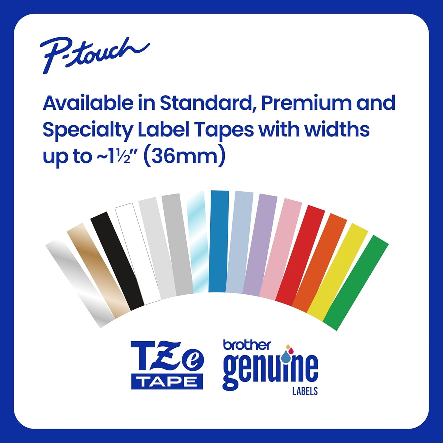 Brother Genuine TZe231~1/2" 2PK Black Print on White Label Tape. Each: 0.47 in x 26.2 ft (12 mm x 8 m) Total: 0.47 in x 52.4 ft (12 mm x 16 m)