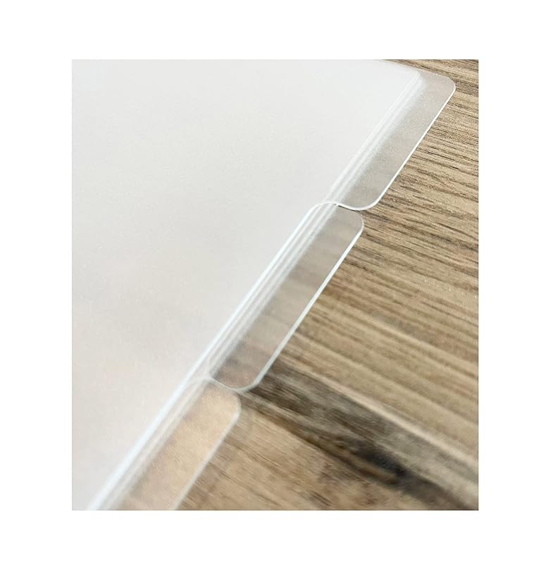 6 Clear Blank Binder Dividers for Discbound Planners Semi-Transparent (7-Disc Mini (4.5 x 7 in))