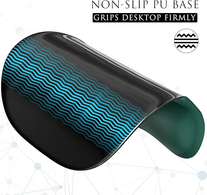 MROCO Ergonomic Mouse Pad with Gel Wrist Rest, Comfortable Mousepad with Smooth Wrist Support Surface and Non-Slip PU Base for Pain Relief, Computer, Laptop, Office & Home, 9.4 x 8.1 in, Forest Green