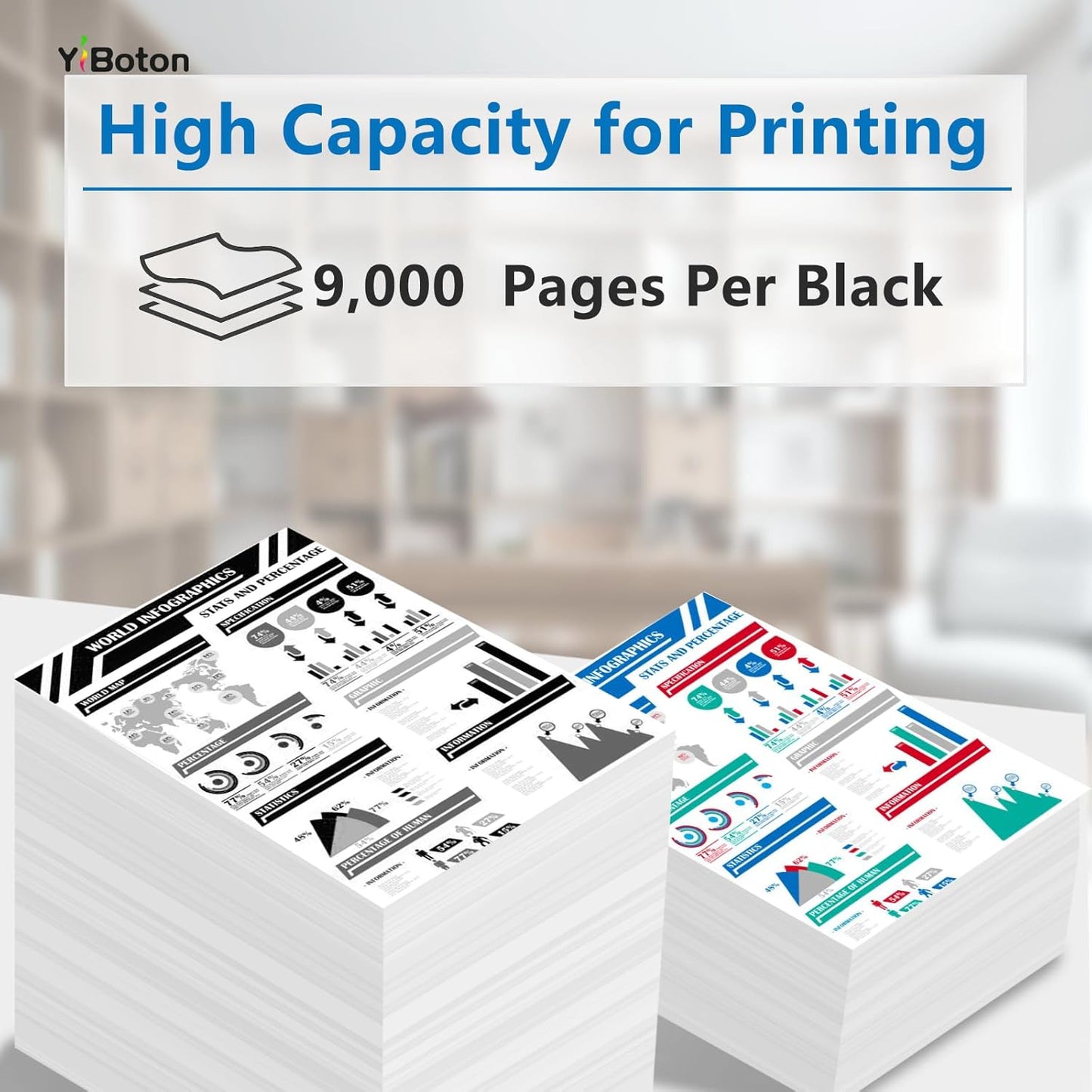 MX-C35T MXC35TB Black Toner Cartridge Replacement for Sharp MX-C35TB Compatible for Sharp MX-C357F MX-C407P Printer