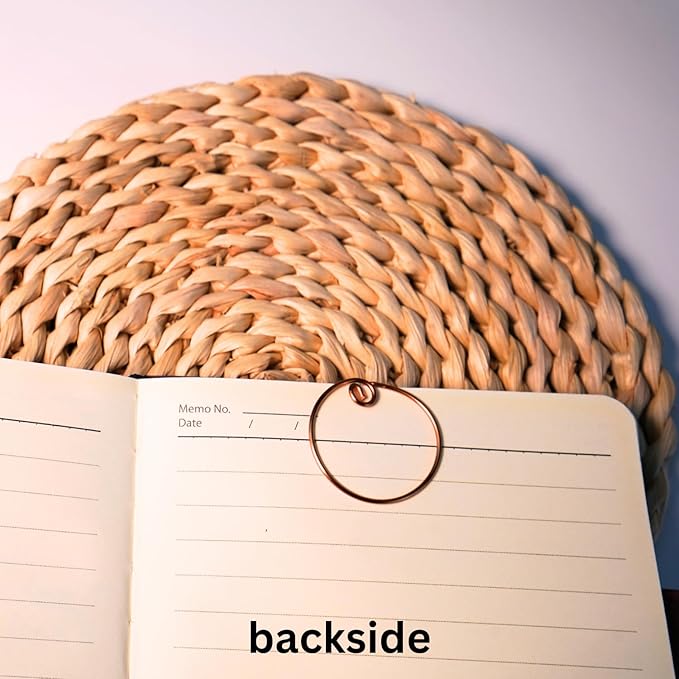 Personalized Initial Copper Bookmark, Set of 5, Handmade Copper Gift for Her, Him, Couple on Birthday, Wedding Anniversary, Alphabet Bookmark (X)