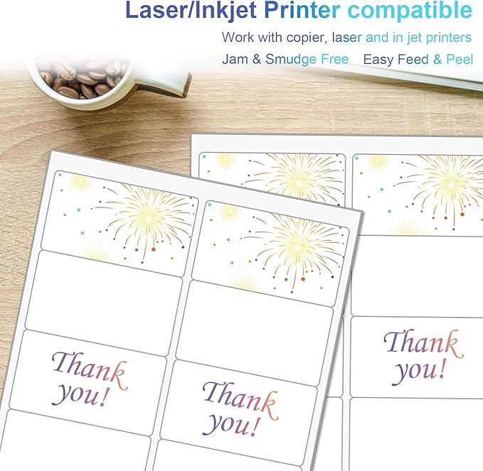10up Shipping Address Labels 2 X 4 Label, Matte Stickers Paper Compatible with Laser & Ink Jet Printers, 4000 Sheets-40000 Labels (5163/8163/18163)