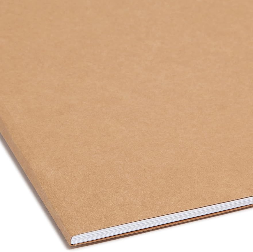 Smead Fastener File Folder, 2 Fasteners, Reinforced 1/3-Cut Tab, Letter Size, Kraft, 50 per Box (14837)