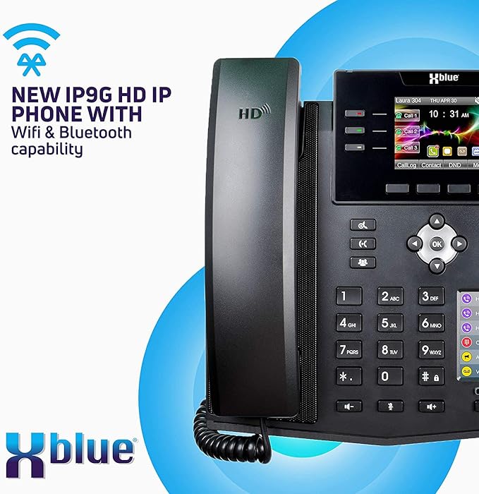 XBLUE X16 Plus VoIP System Bundle with (10) IP9g IP Phones - Including Auto Attendant, Voicemail, Remote Phone Extensions & Call Recording