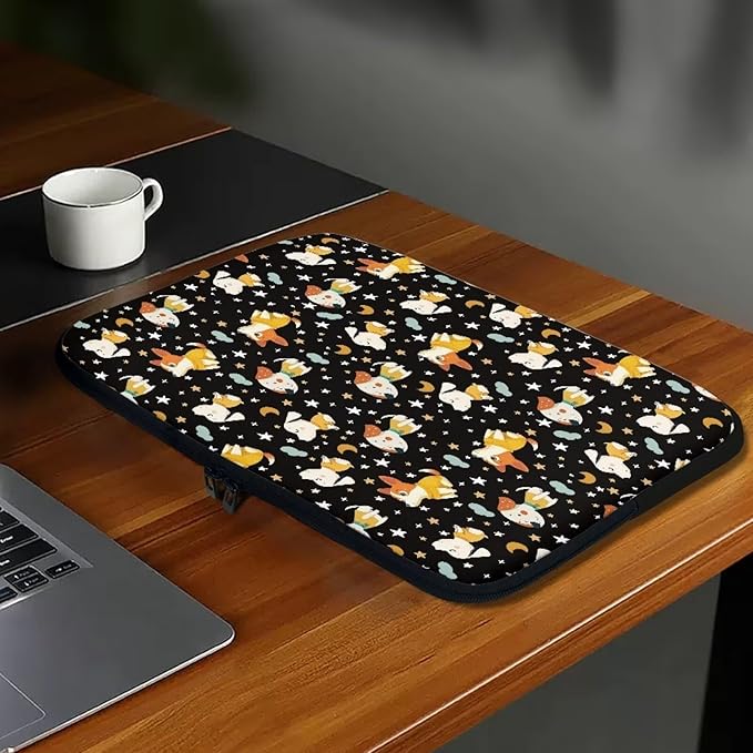 Corgi Dog Printed Computer Bags for Laptops, Water Resistant 10 Inch Laptop Bag Laptop Briefcase Travel Case for Women Men Teens, Compatible with Most Laptops