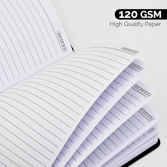 Nextnoid Hardcover Lined Notebook Journal - 120 GSM Thick Paper, Medium A5(5.7" x 8.3"), 160 Pages - Perfect For Writing, Journaling and Note-Taking (Pink,Ruled)