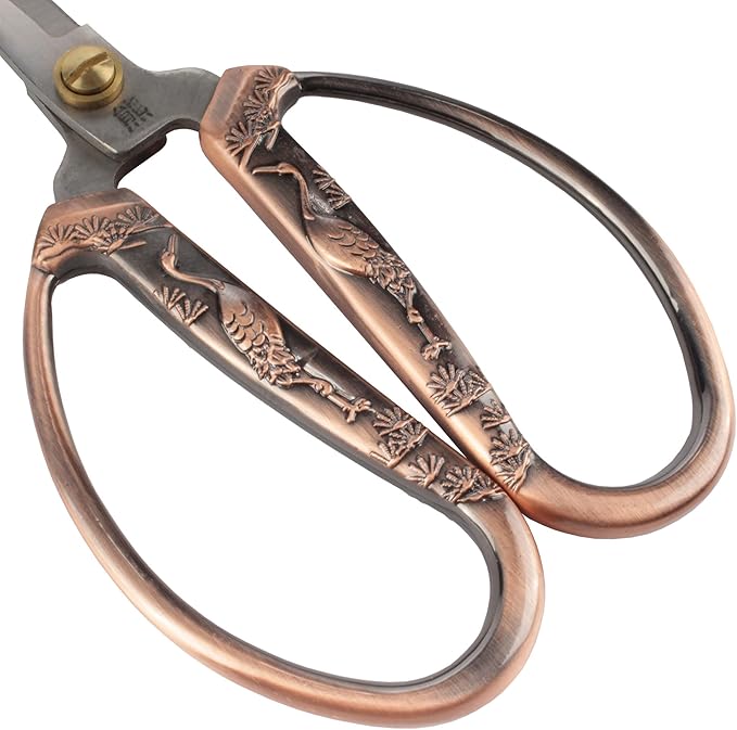 JubileeYarn Crane Motif Small Embroidery Scissors - Copper - 30 Scissors