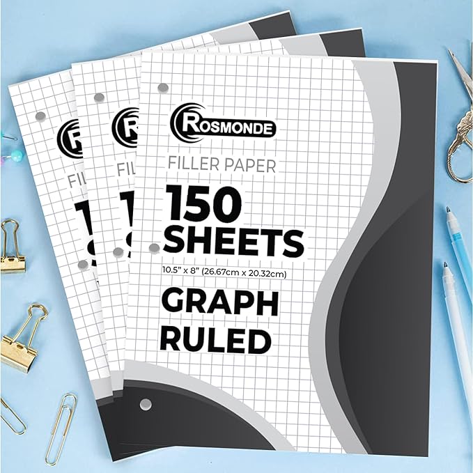 Graph Paper Bulk, 576 Pack(Pallet), 86400 Sheets, 4x4, Pallet of Loose Leaf Paper, 8" x 10.5", Bulk Graphing Paper, 3 Hole Punched for Binders, Grid Paper, Quad Ruled Paper, 4-7 Days Transit