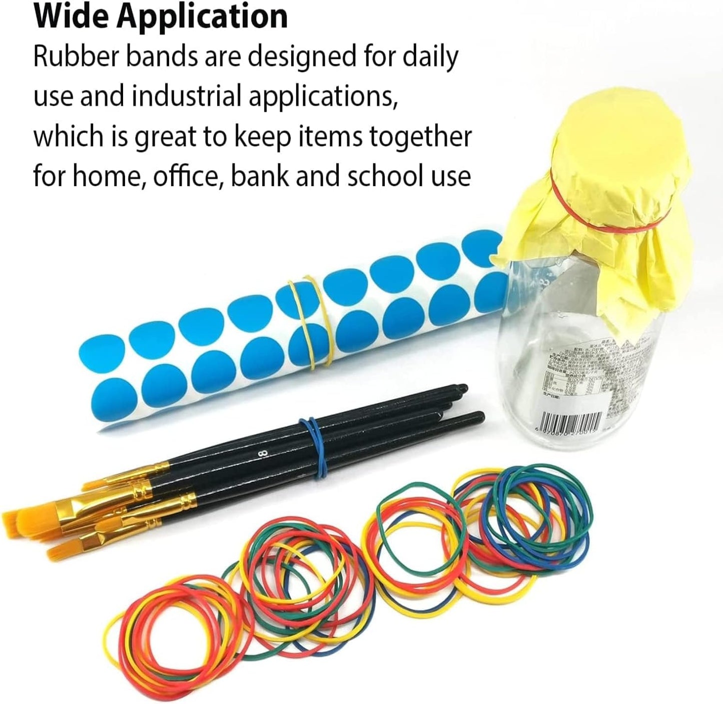 3-1/2" x 1/8'' - Size #33 - Rubber Band Depot - Everyday Rubber Bands, Business Bands - Approximately 205 Per Bag - 1/4 Pound Bag
