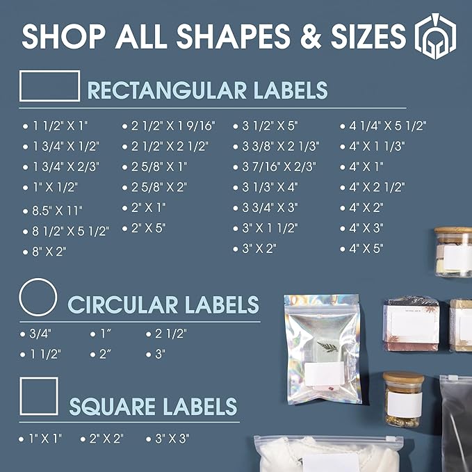 1 3/4" X 2/3" Matte White Return Address Labels Compatible with Inkjet and Laser Printers - 500 Sheets, 30000 Small Printable Stickers for Mailing, Barcodes, Organization - Spartan Industrial