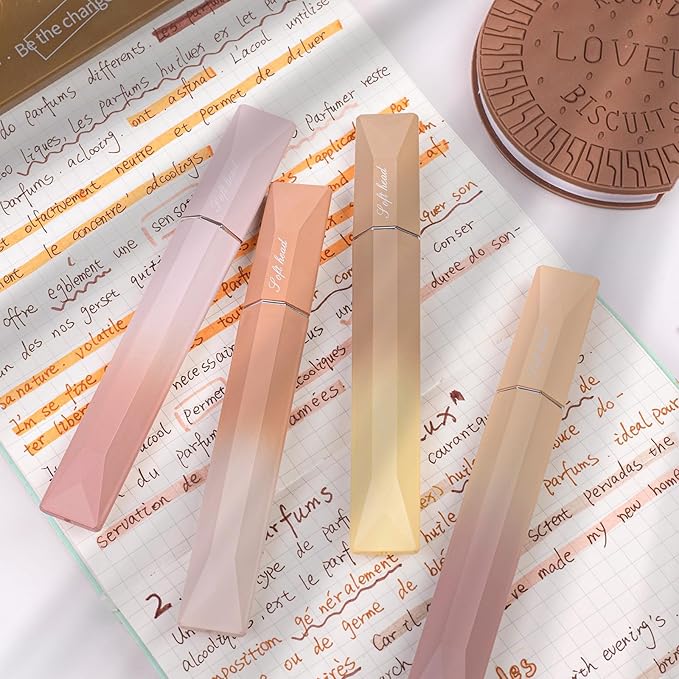 COLNK Pastel Highlighter Set, 6 pcs Aesthetic Highlighters Assorted Colors,Chisel Tip, Cute Highlighter Color Pens for Color Coding,No Bleed,Pastel Ink B