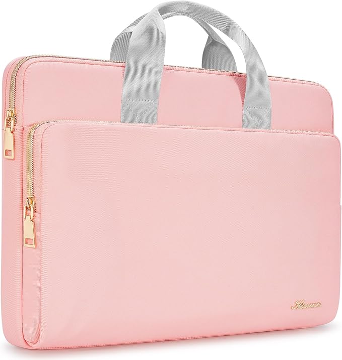 KIZUNA Laptop Sleeve Case 17 Inch Computer Carrying Handbag for LG Gram 17/Dell G7/17.3" HP ProBook 470/Lenovo Ideapad 700/Predator PH717-71-746/DELL, Pink