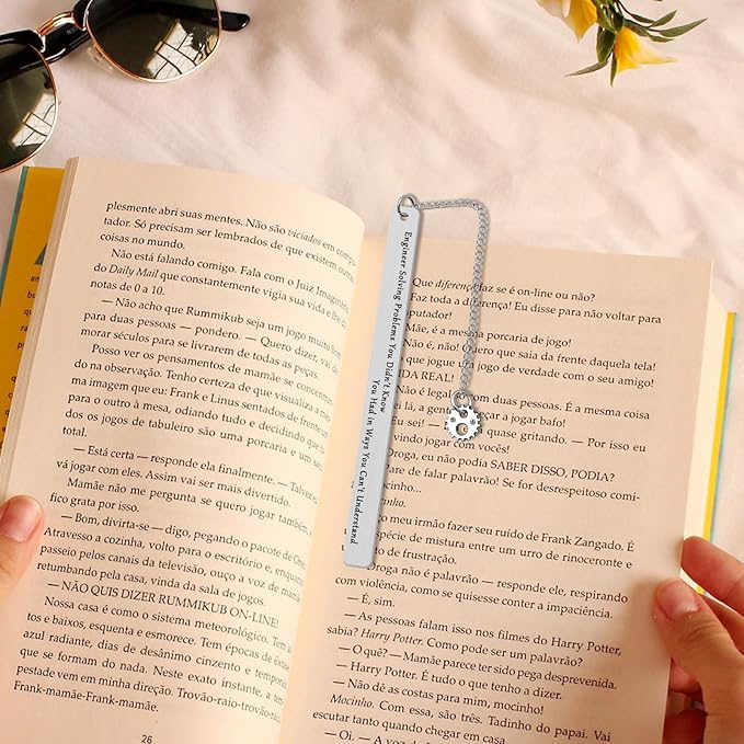 Bookmark Gifts for Engineer Mechanical Engineer Design Engineering Gear Gifts Funny Bookmark Gifts for Learned Engineer Engineering Student Construction Engineer Engineering School Graduation Gifts