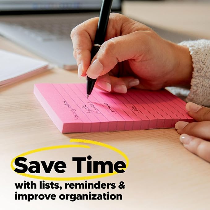 Post-it Notes, 3 in x 3 in., 3 Sticky Notes Pads, 50 Sheets per Pad, Poptimistic Collection, School Supplies and Oﬃce Products, The Original Post-it Note