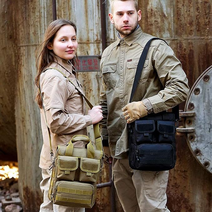 CamGo Tactical Briefcase Small Military 12 inch Laptop Messenger Bag Computer Shoulder Bag