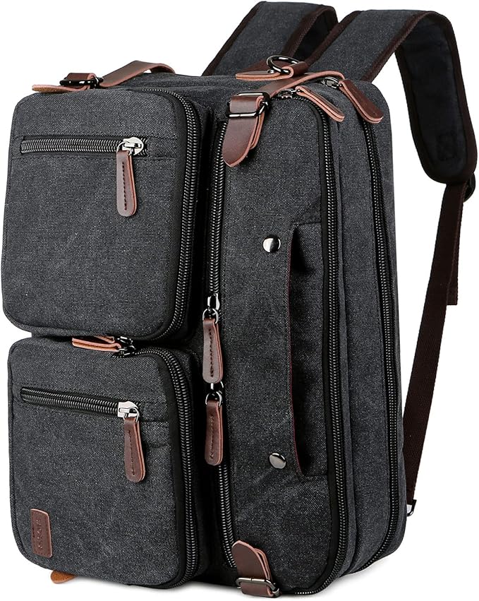 BAOSHA Convertible Briefcase Backpack 17 Inch Laptop Bag Case Business Briefcase HB-22