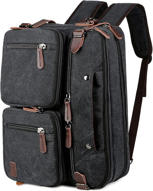BAOSHA Convertible Briefcase Backpack 17 Inch Laptop Bag Case Business Briefcase HB-22
