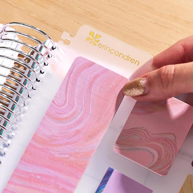 Erin Condren Universal Snap-in Stylized Sticky Notes - Evolve | 9 Pads, 20 Sheets Each, 180 Sticky Notes Total