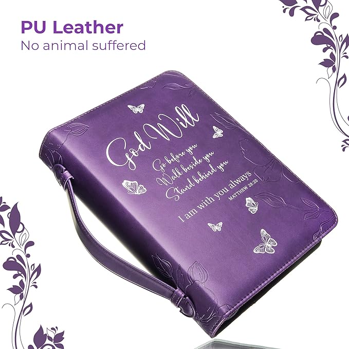 DEHITE Briefcase for Women – Leather Carrying Bag Extra Large Size – | Fits Book 11.12x8x2.12 IN | Pen Slots | Zippered Pocket | Premium Faux Leather | – Purple Accessories Gifts