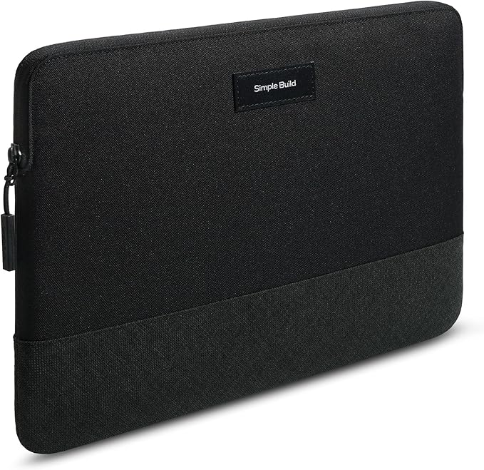 Slim Laptop Sleeve with a Back Zipper Pocket Designed for M1/M2/M3 MacBook Pro/Air (Black Beauty, for 15.3-inch MacBook Air (M2/M3))