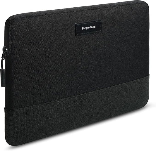Slim Laptop Sleeve with a Back Zipper Pocket Designed for M1/M2/M3 MacBook Pro/Air (Black Beauty, for 15.3-inch MacBook Air (M2/M3))
