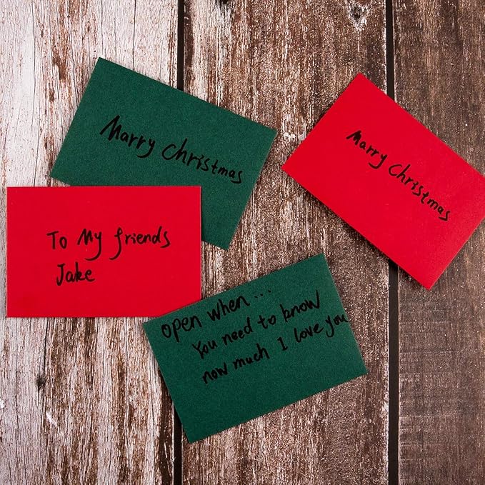 120 Pack Mini Envelopes Red Envelopes Small Self-Adhesive Kraft Paper Envelopes Tiny Pockets for Valentine's, Christmas, Holiday Small Gift Cards Invitations Business Notes(4.13"×2.76") (Red)