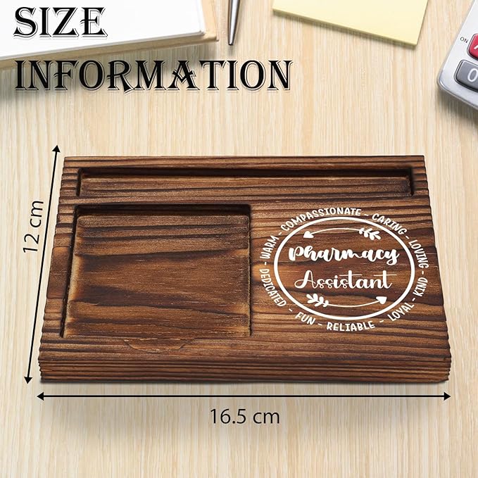 Pharmacy Assistant Sticky Note Holder, Pharmacist Pharmacy Tech Appreciation Gift, Thank You Gifts for Pharmacy Crew Pharm Assistant Technician Self-Stick Note Pad Holders Desk Organizer TZP21