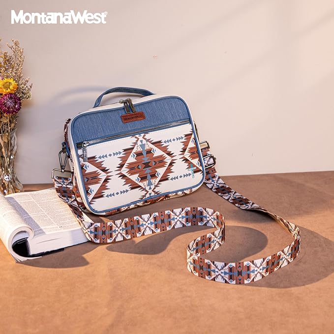 Montana West Bible Book Covers for Women Canves Bible Cases with Zippered Pocket Bible Bags Handheld Crossbody Church Bible Study Supplie
