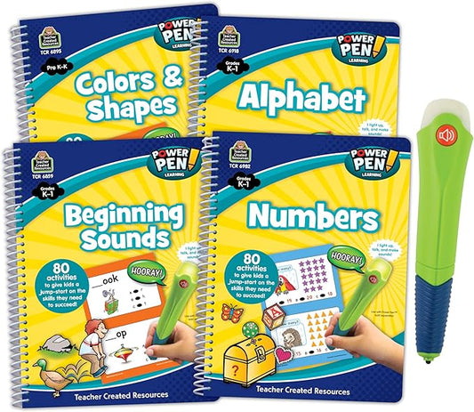 Power Pen & Learning Books Set - 4 Book Set