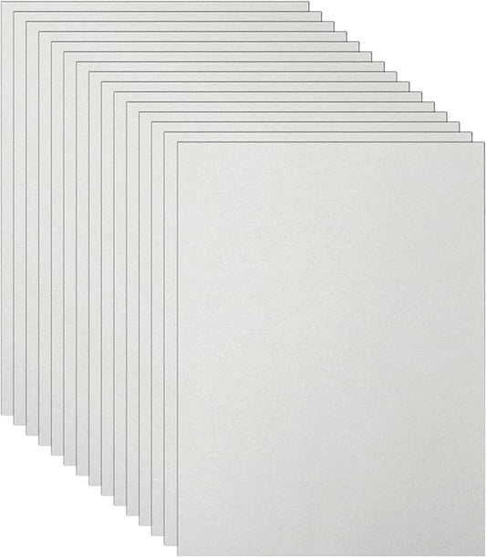40 Sheets Grey Cardstock 8.5 x 11 Certificate Paper, 75lb Heavyweight Scrapbooking Paper Card Stock for Wedding Invitations, School Crafting, Memus, Business Cards, Graduations