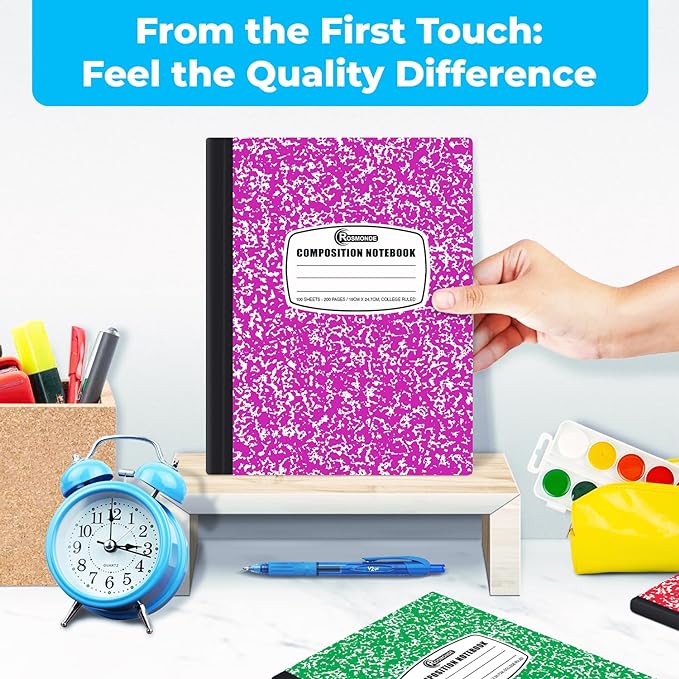 1000 Pack (Pallet) Composition Notebook Bulk, College Ruled, Pallet of Composition Notebooks, 200 Pages (100 Sheets), 9-3/4 x 7-1/2, Bulk Notebooks for School & Office, 4-7 Days Transit
