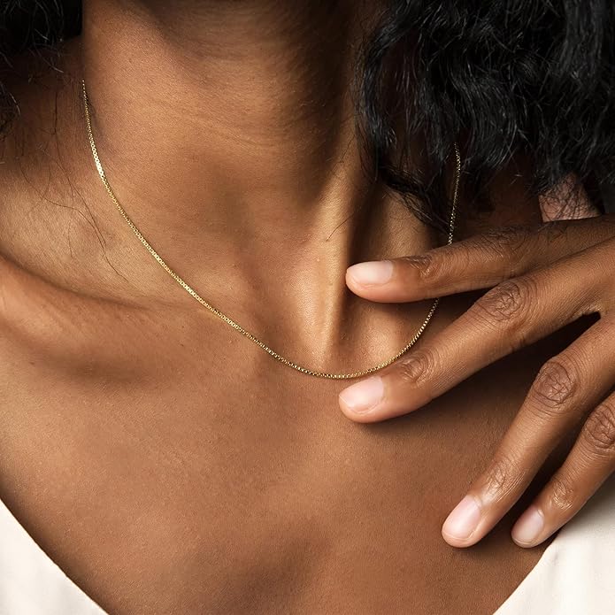Herringbone Necklace for Women,Dainty Gold Necklace,14k Gold Plated Snake,Gold Chain Choker Necklaces,Simple Gold Layered Necklaces,Gold Jewelry Gift for Women