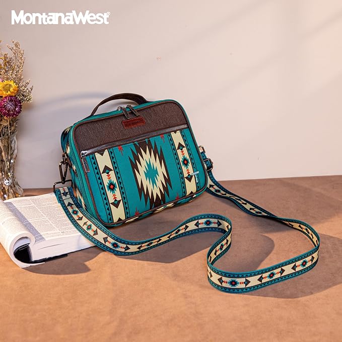 Montana West Bible Book Covers for Women Canves Bible Cases with Zippered Pocket Bible Bags Handheld Crossbody Church Bible Study Supplie
