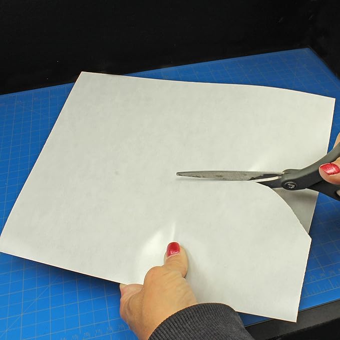 Flexible Steel Vinyl Magnetically-Receptive Sheet | 0.025in Thick | Letter Size 8.5x11 inch | Adhesive Backed Peel and Stick (1)