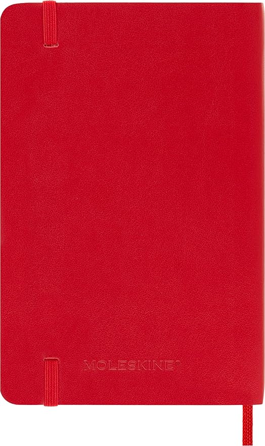 Moleskine Classic 18 Month 2023-2024 Weekly Planner, Soft Cover, Pocket (3.5" x 5.5"), Scarlet Red