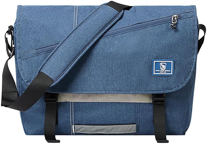 OIWAS Laptop Messenger Bag for Women 15.6 Inch Satchel Bag Men Crossbody Shoulder Bags Briefcase Bag Travel Work Computer Blue