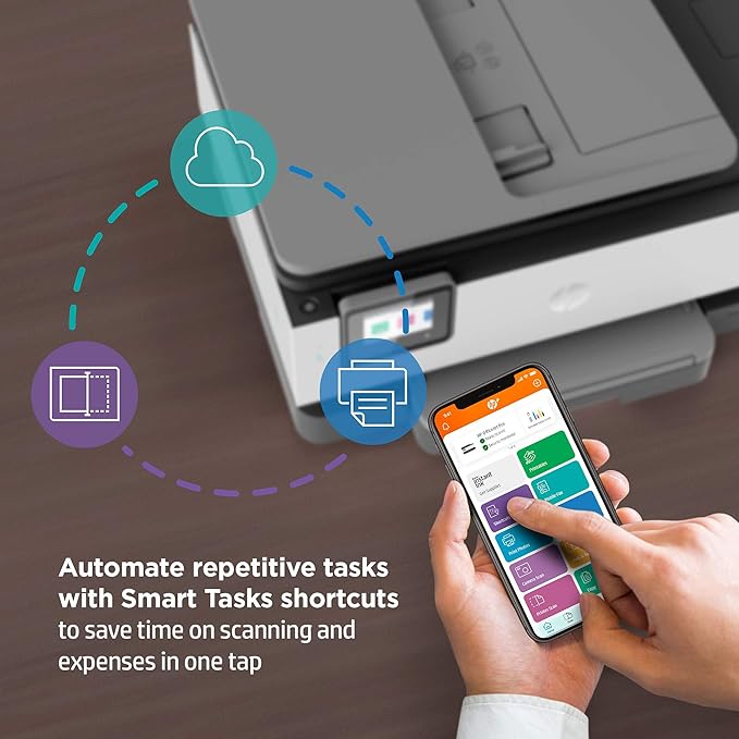 HP OfficeJet Pro 8025e Wireless Color All-in-One Printer with bonus 6 free months Instant Ink with HP+ (1K7K3A), Gray