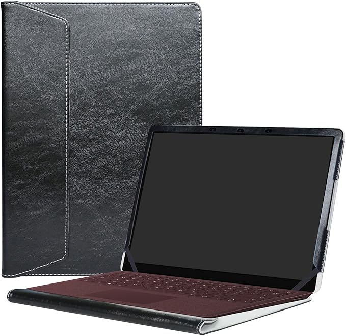 Alapmk Protective Case for 13.5" Microsoft Surface Laptop 5 13.5/Surface Laptop 4 13.5/Surface Laptop 3 2019/Surface Laptop 2 2018/Surface Laptop (Not fit Surface Laptop 3 15/Surface Laptop Go),Black